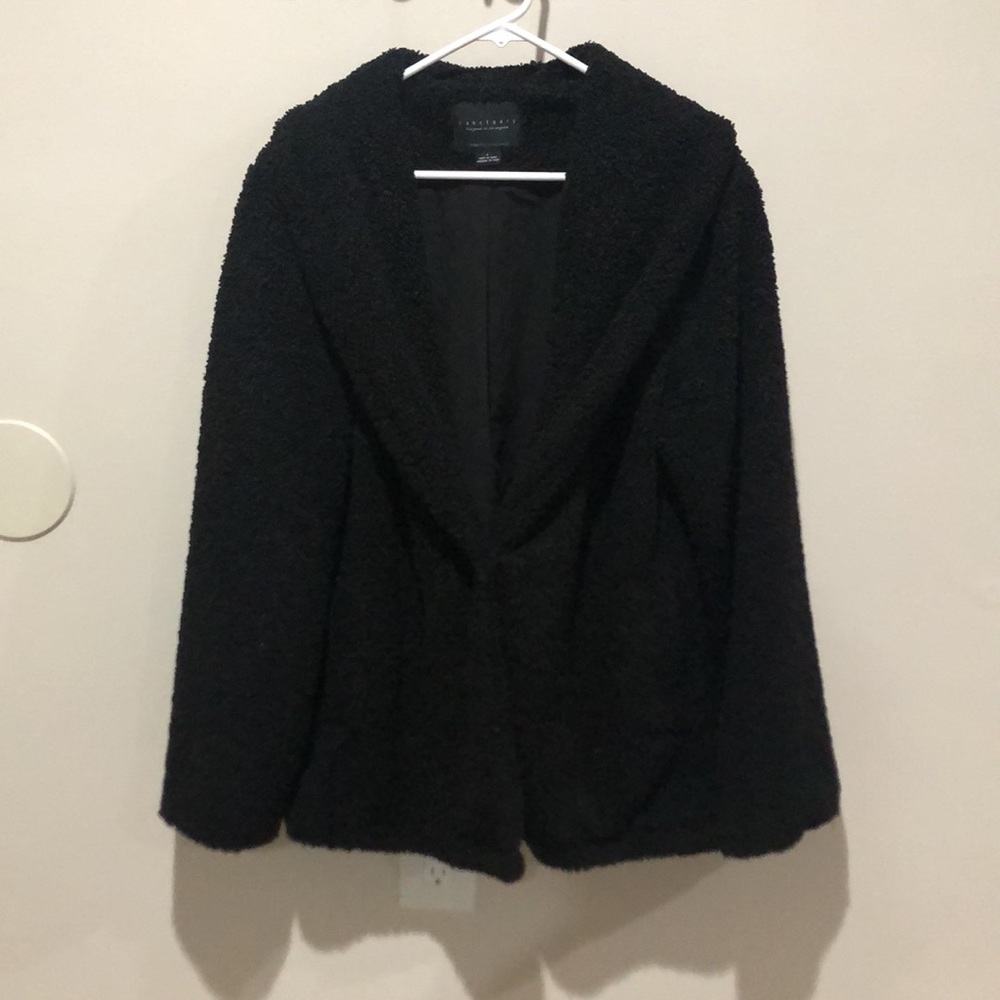BOGO Sanctuary Black Teddy Coat Jacket
